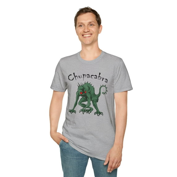 Chupacabra, Gildan Unisex Softstyle T-Shirt, Cryptid Graphic Tee, S-3XL