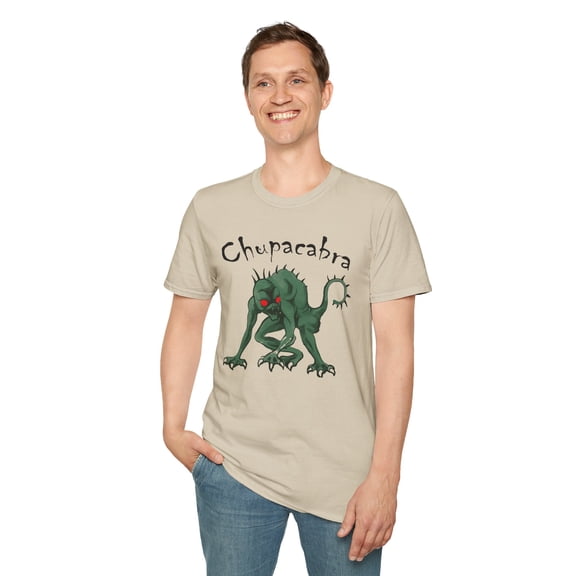 Chupacabra, Gildan Unisex Softstyle T-Shirt, Cryptid Graphic Tee, S-3XL
