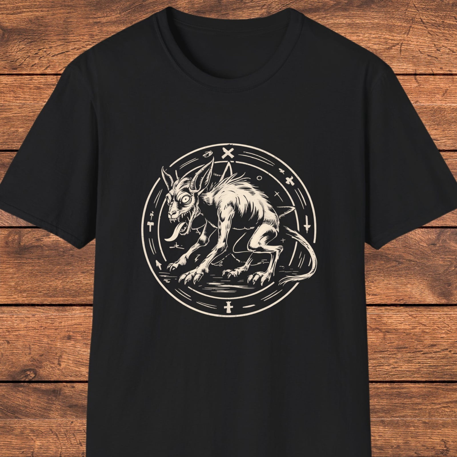 Chupacabra T-Shirt, Gothic Cryptid Graphic Tee, Horror Folklore Gift ...
