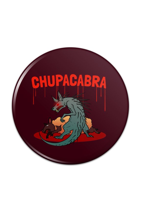 Chupacabra on the Hunt Pinback Button Pin