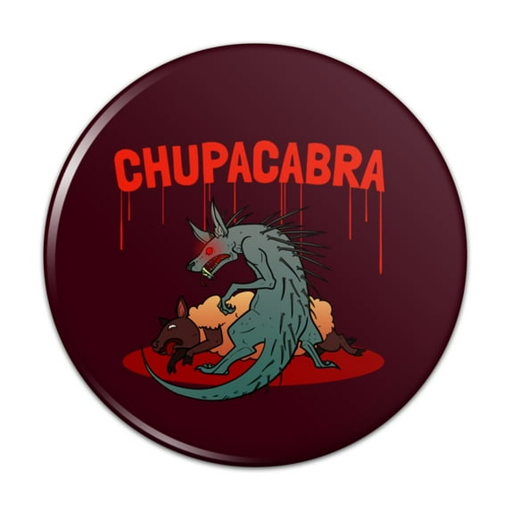 Chupacabra on the Hunt Pinback Button Pin