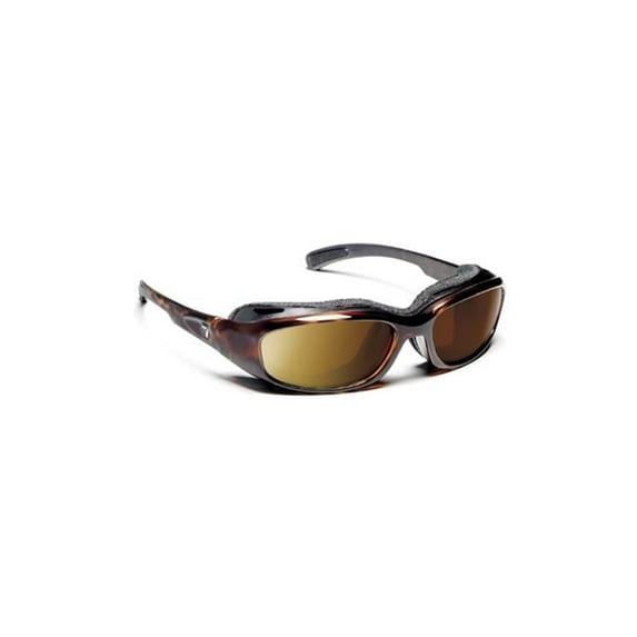 Churada Sharp View Polarized Copper Sunglasses, Dark Tortoise - Small & Medium