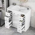 thumbnail image 1 of Harper & Bright Designs 36" Bathroom Vanity with Sink Combo, Bathroom Vanity Cabinet with 6 Storage Drawers, White, 1 of 17