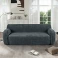 thumbnail image 1 of Harper & Bright Designs Modern Minimalist 3 Seater Sponge Couch, Comfy Floor Sofa for Living Room Apartment, Gray, 1 of 16