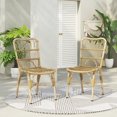 thumbnail image 1 of Harper & Bright Designs Outdoor PE Wicker Dining Chairs Set of 2, 2 Person Patio Rattan Chairs for Backyard Poolside Garden, Natural, 1 of 14