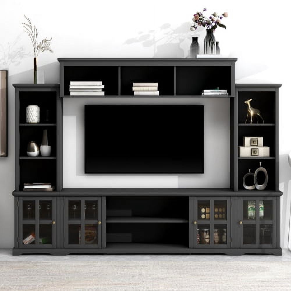 Harper & Bright Designs TV Entertainment Wall Unit with Bridge for 70 ...
