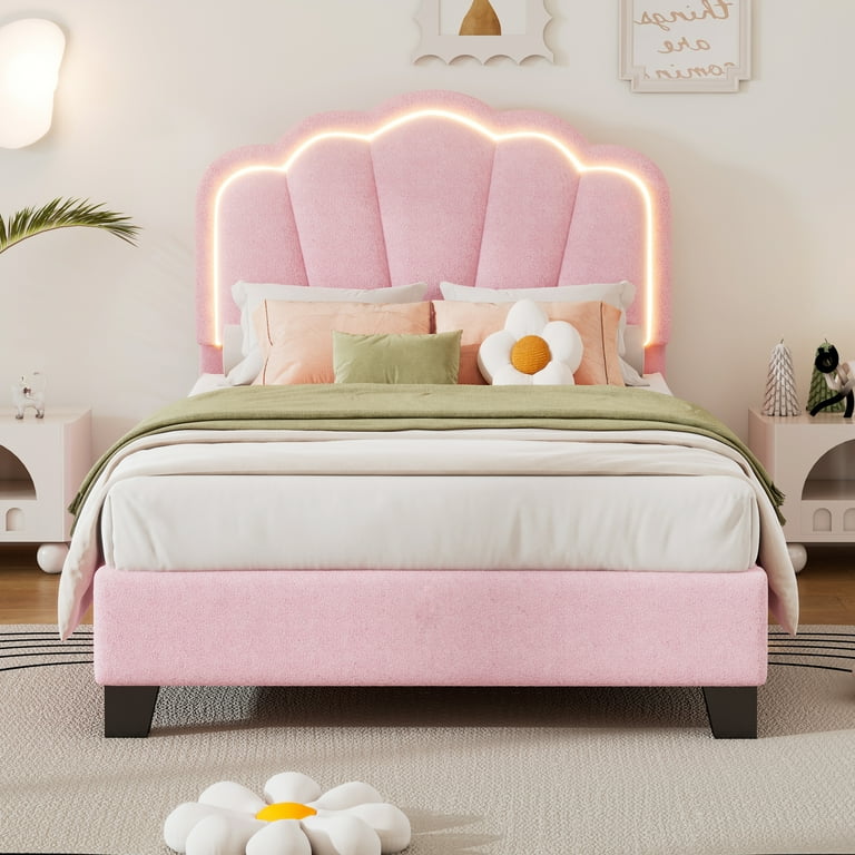 Harper & Bright Designs Twin Size Upholstered Bed with