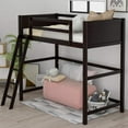 thumbnail image 1 of Harper & Bright Designs Twin Size loft Bed with Ladder Solid Wood Bed with Spacious Under Bed Place for Boys Girls (Espresso), 1 of 7