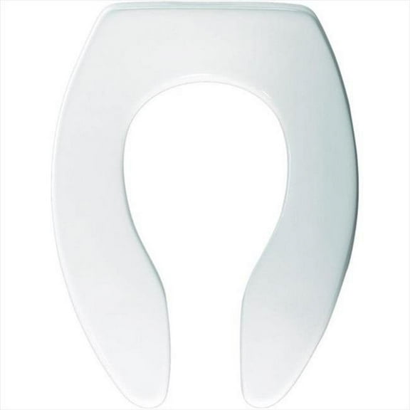 Church 9400SSCT Posturemold Commercial Plastic Elongated Toilet Seat, White