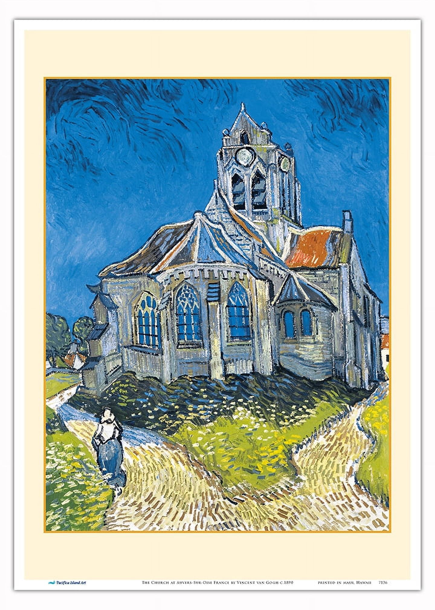 The Church At Auvers Sur Oise France View From The Chevet From An the-church-at-auvers-sur-oise-france-view-from-the-chevet-from-an