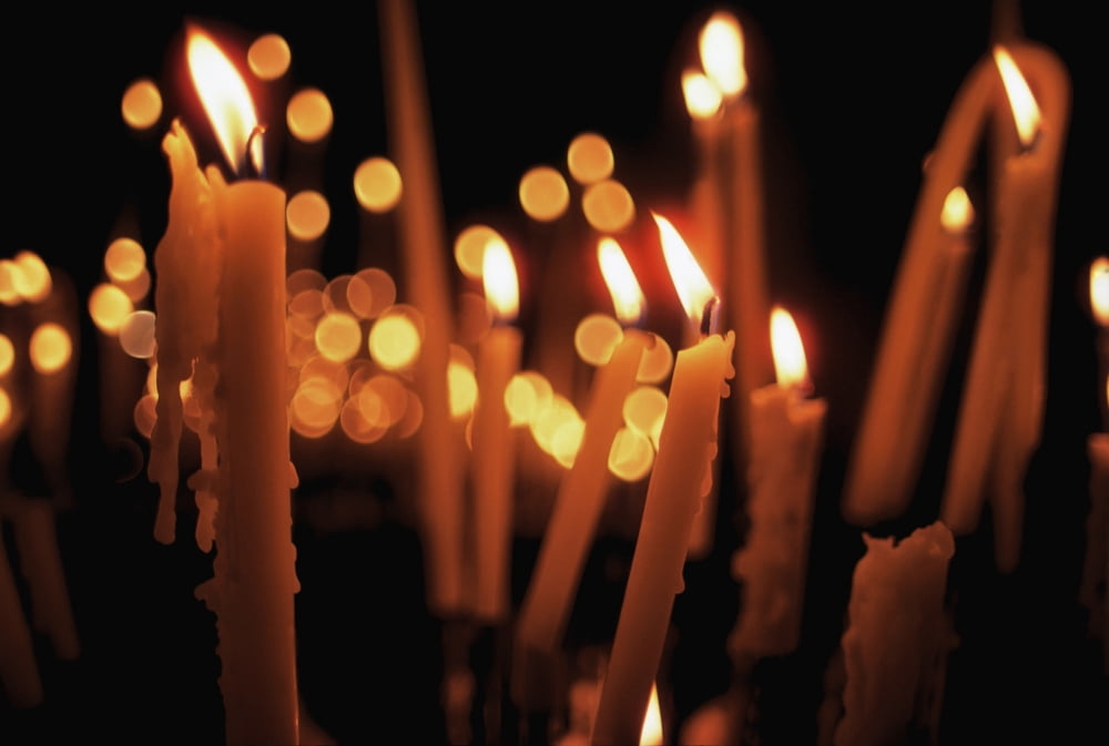 Church Candles Canvas Art - The Irish Image Collection Design Pics (18 x 12)