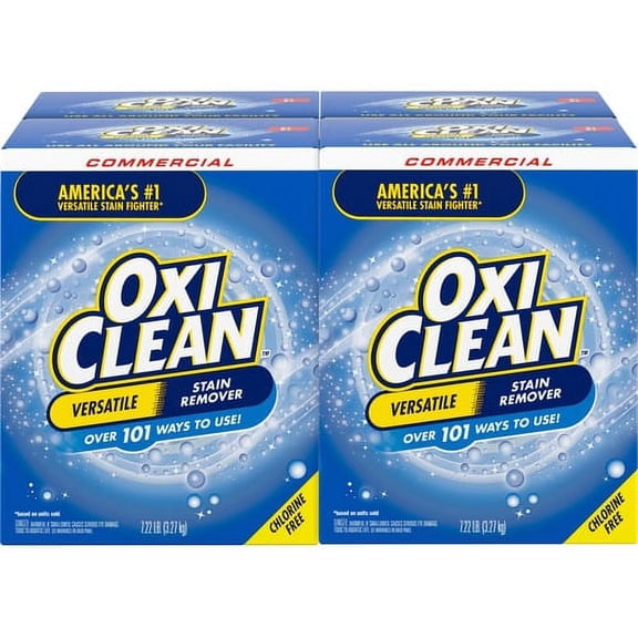 Church & Dwight Stain Remover Powder - Powder - 115.52 oz (7.22 lb) - 4 / Carton - Blue