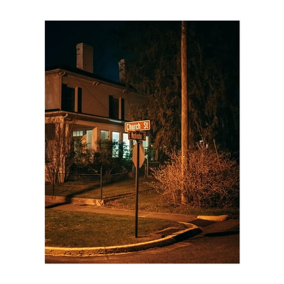 Church & East Washington, Wytheville 01 - Wytheville Virginia Photography Unframed Wall Art Print 16 x 20 inches