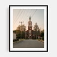 thumbnail image 1 of Church in Easthampton - Easthampton Massachusetts Photography Church Architecture Cathedral Christian Rural Religious Art Spiritual Black Framed Wall Art Print 18 x 24 inches, 1 of 4