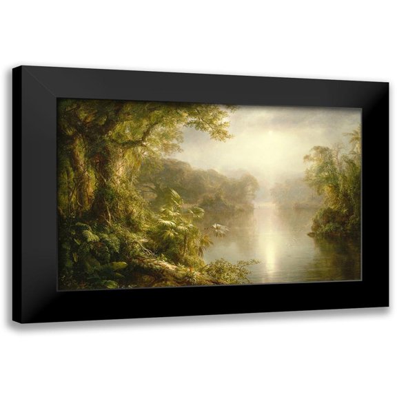 Church, Frederic Edwin 18x13 Black Modern Framed Museum Art Print Titled - El Rio de Luz (The River of Light), 1877