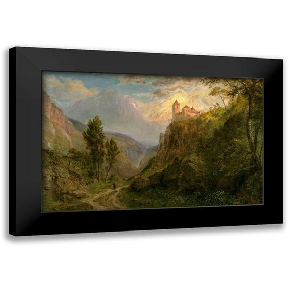 Church, Frederic Edwin 18x13 Black Modern Framed Museum Art Print Titled - The Monastery of San Pedro Our Lady of the Snows