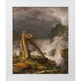 thumbnail image 1 of Church, Frederic Edwin 26x30 White Modern Wood Framed Museum Art Print Titled - Storm in the Mountains, 1 of 4