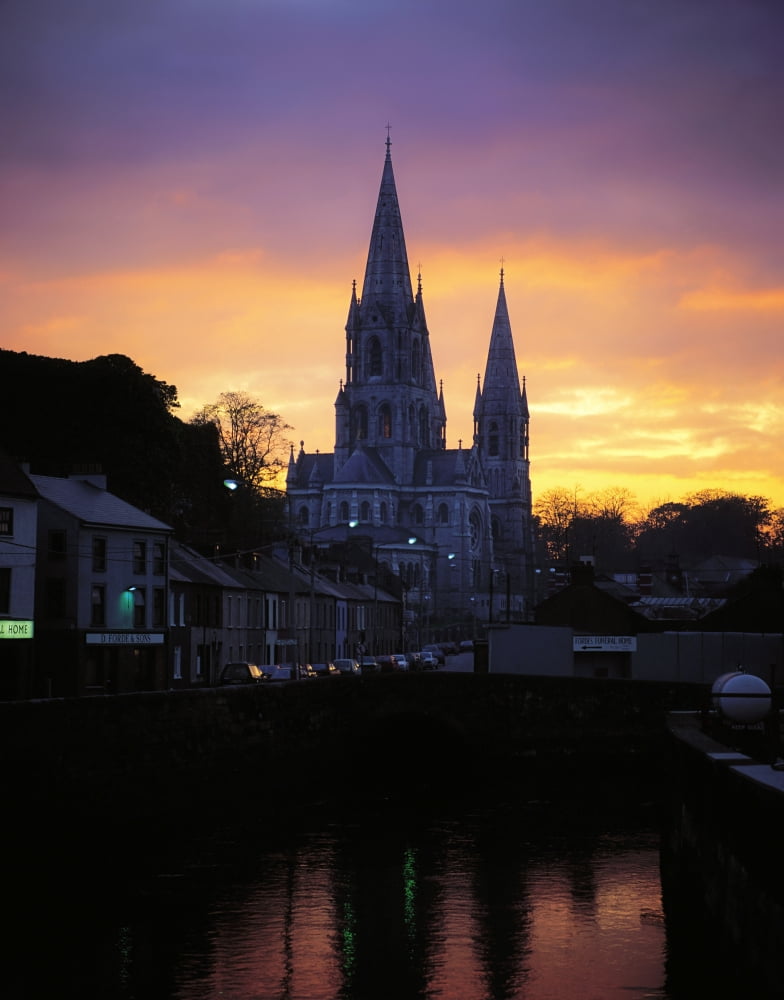 Church In A Town Ireland Canvas Art - The Irish Image Collection  Design Pics (13 x 17)