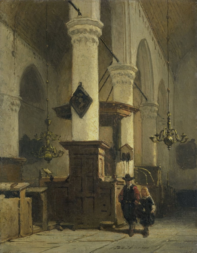 Church Interior Canvas Art - (24 x 36)
