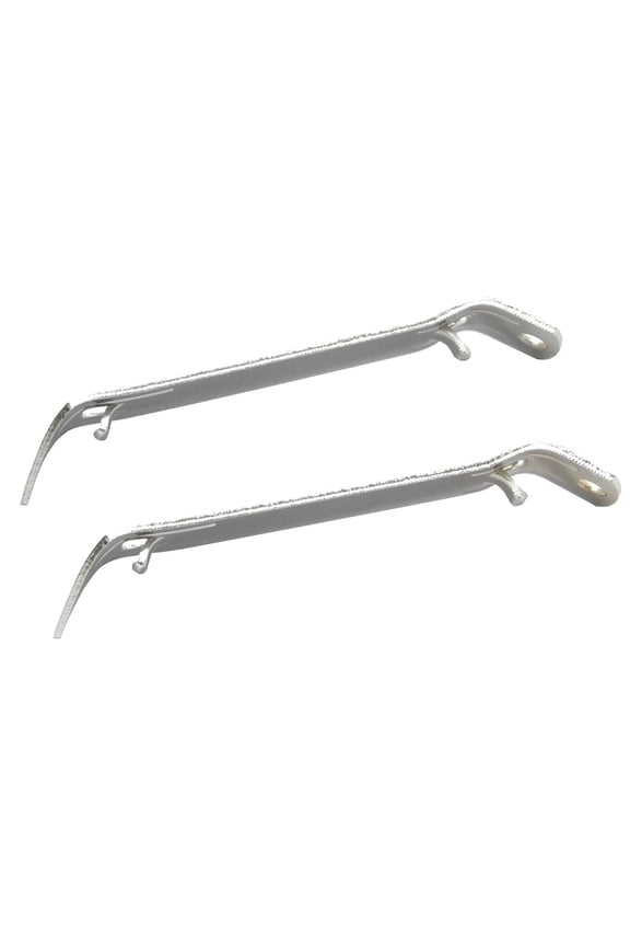 Church Key Can and Bottle Opener, Manual Beer Can Punch Opener, Durable Gray Plated Iron, 4 inch Bartender Opener, 2 Piece Set by WUYVCG