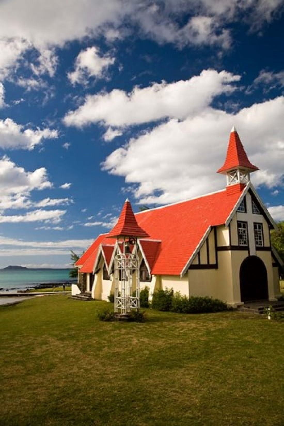 Church Notre Dame Auxiliaiatrice Mauritius Canvas Art - Stuart Westmorland DanitaDelimont (23 x 35)