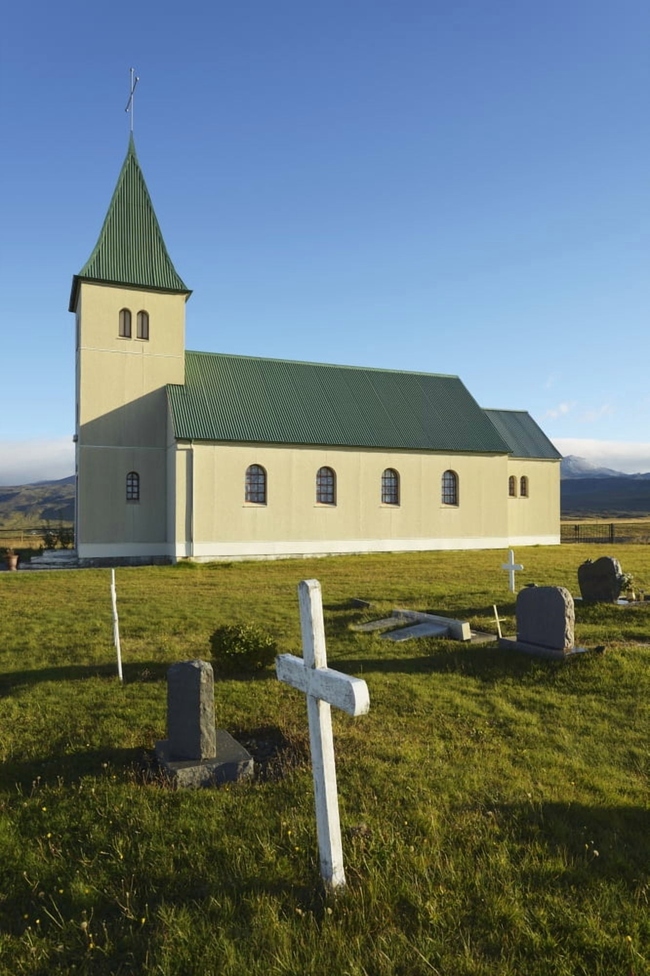 Church Of Faskrudarbakki Faskrudarbakki Snaefellsnes Iceland Canvas Art - Michael Thornton Design Pics (12 x 19)