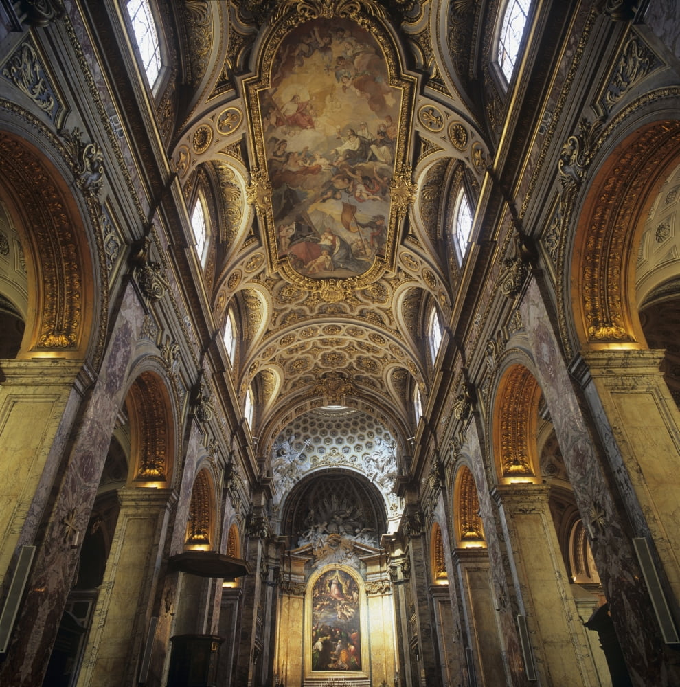 Church Of Saint Luigi Dei Francesi Canvas Art - (18 x 24)