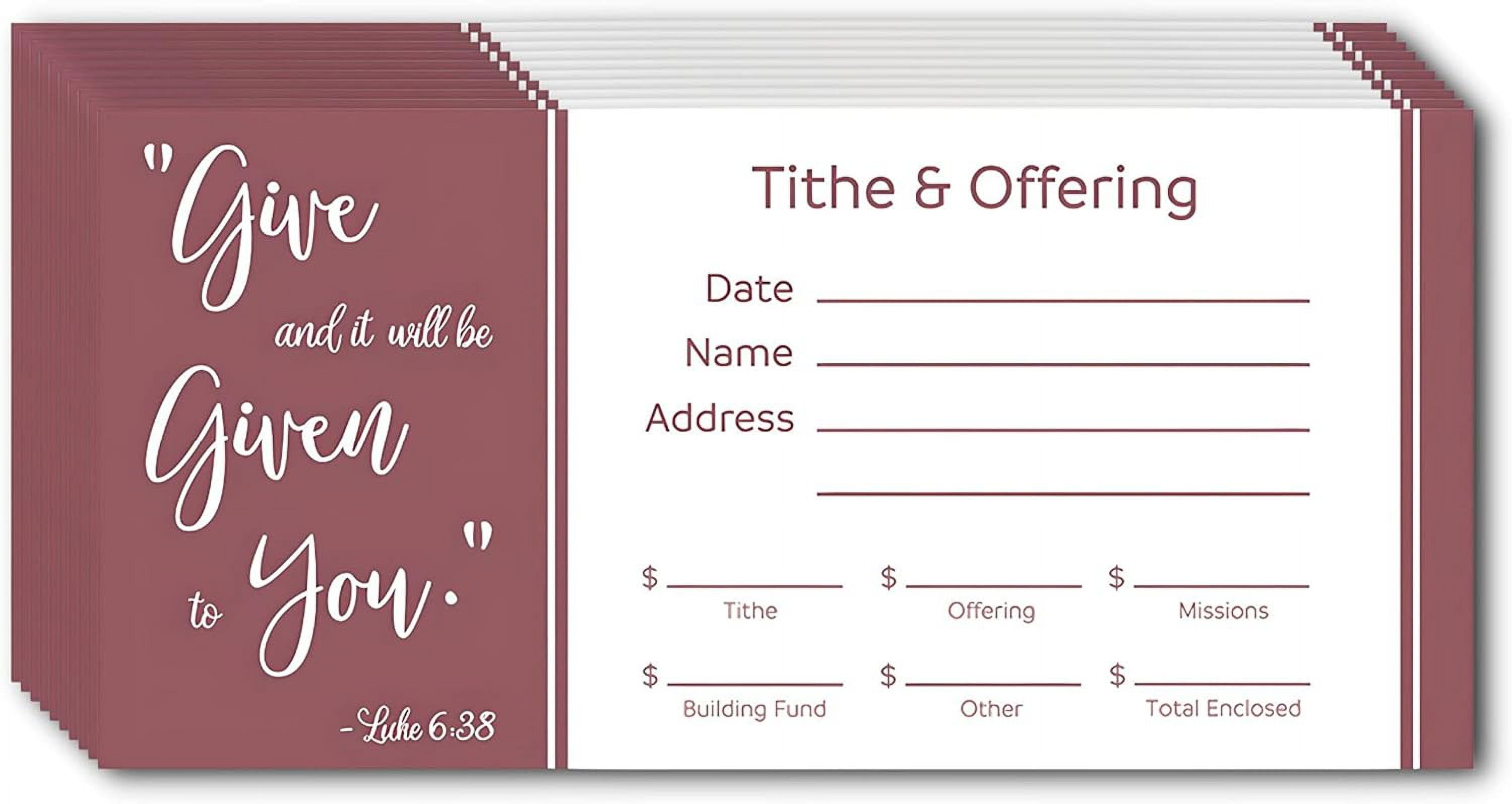 Church Offering Envelopes - Cash Envelopes For Tithes And Offering ...