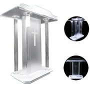 Church Podium Acrylic Speech Lectern no Adjustable Height