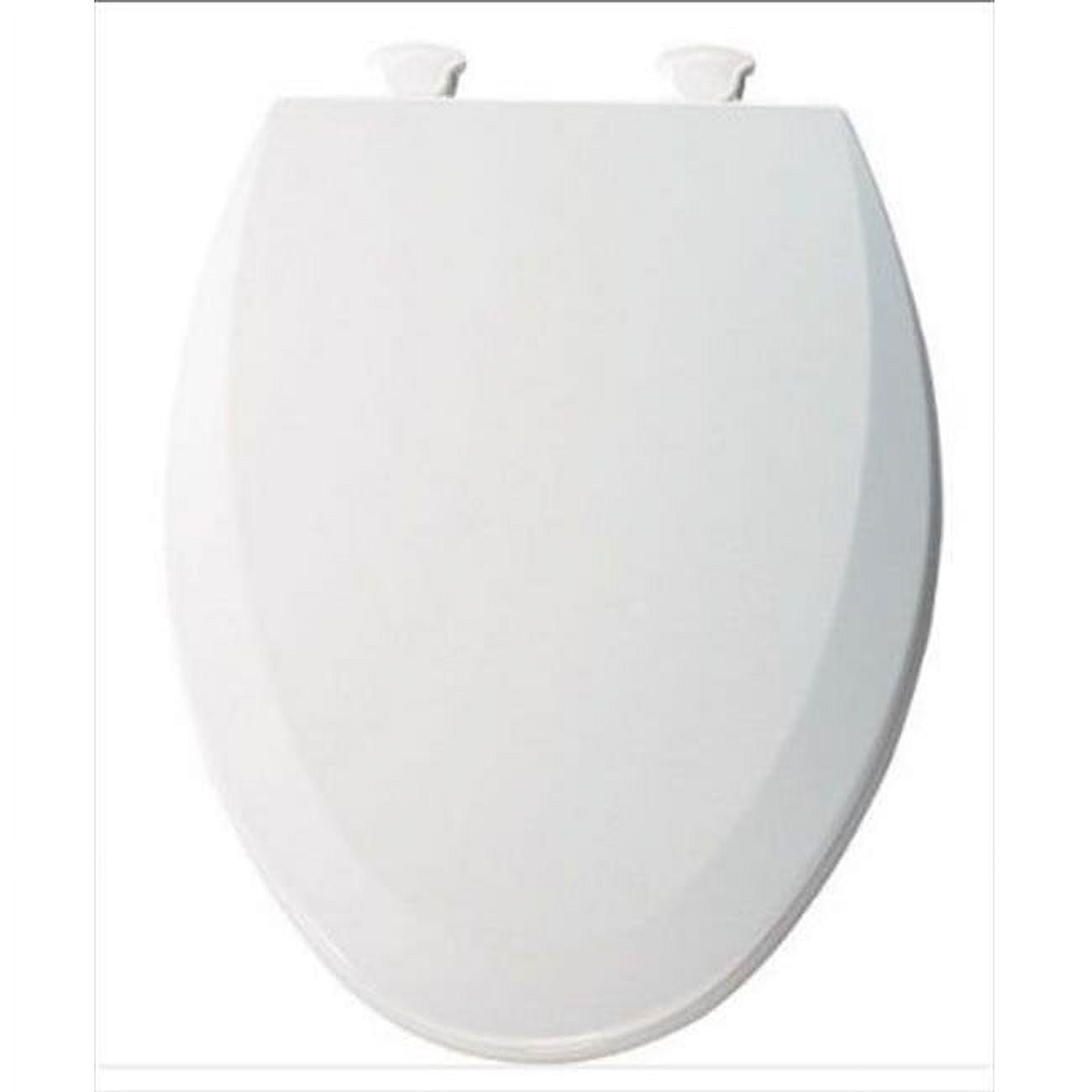 Church Seat  Lift-Off Elongated Closed Front Toilet Seat in White