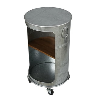 Galvanized metal end sale table