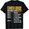 thumbnail image 1 of Church Usher Hourly Rate - Christian Church Deacon, Usher T-Shirt mens t hirt men，black，women，misfits，journey ，boys, 1 of 4