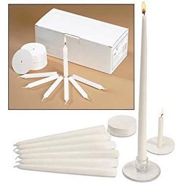 Church Vigil Devotional Unscented 1/2 x 4 1/4 Inch White Candle with