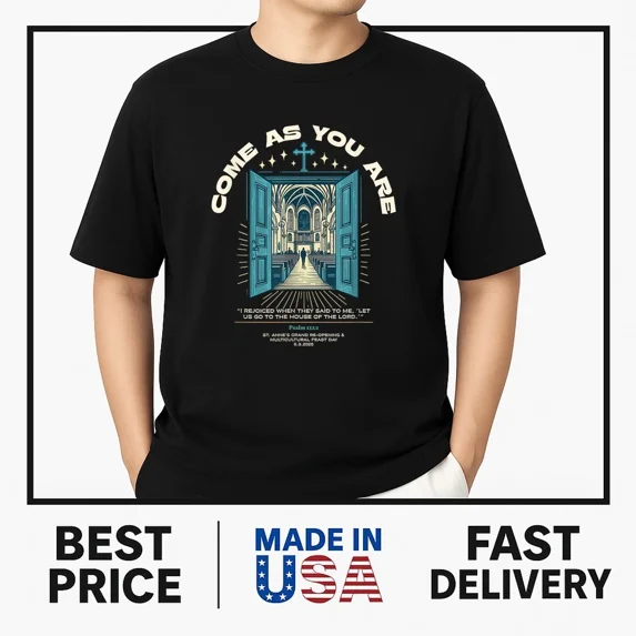 Church-Welcome-Tee-Psalm1221-OpenDoors Dark T-Shirt BEST-SELLER