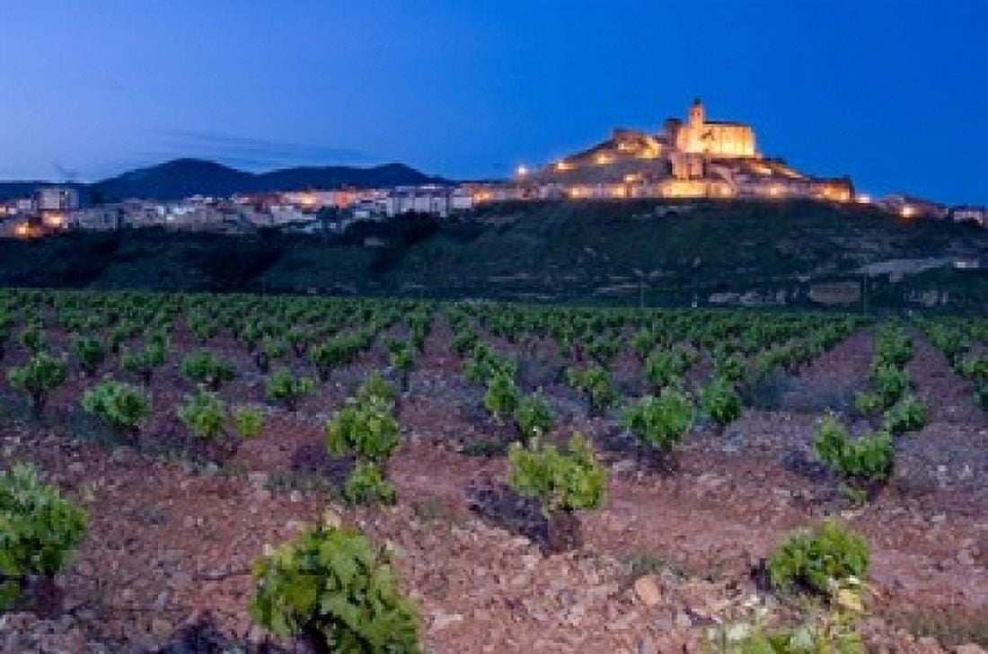 Church and village of San Vicente de la Sonsierra La Rioja Spain Canvas Art - Janis Miglavs DanitaDelimont (24 x 15)