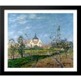 thumbnail image 1 of Church at Notre Dame at Vaudreuil 32x28 Large Black Wood Framed Print Art by Gustave Loiseau, 1 of 2