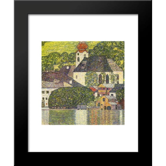 Church in Unterach on the Attersee 20x24 Framed Art Print by Gustav Klimt