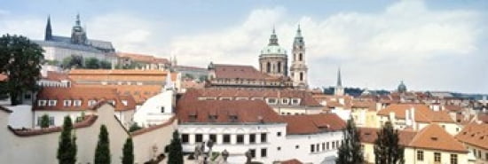 Church in a city St Nicholas Church Mala Strana Prague Czech Republic Canvas Art - Panoramic Images (36 x 12)
