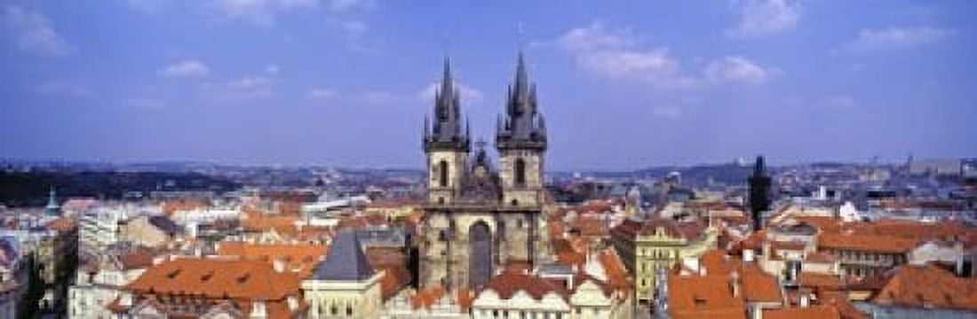 Church in a city Tyn Church Prague Old Town Square Prague Czech Republic Canvas Art - Panoramic Images (18 x 6)