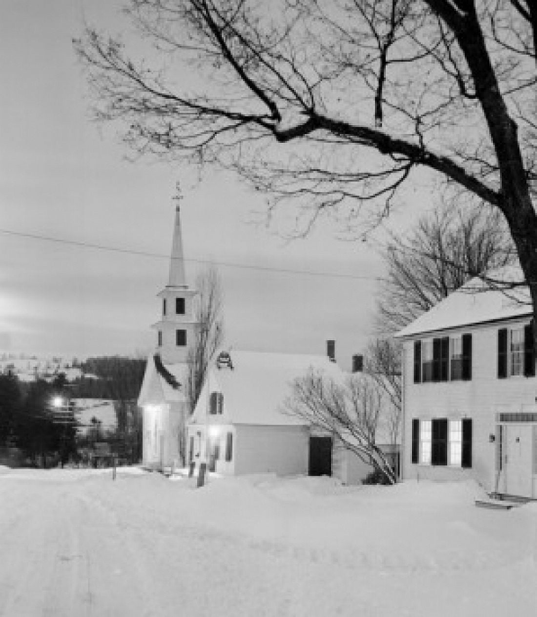 Church in a town Waterford Vermont USA Canvas Art - (18 x 24)