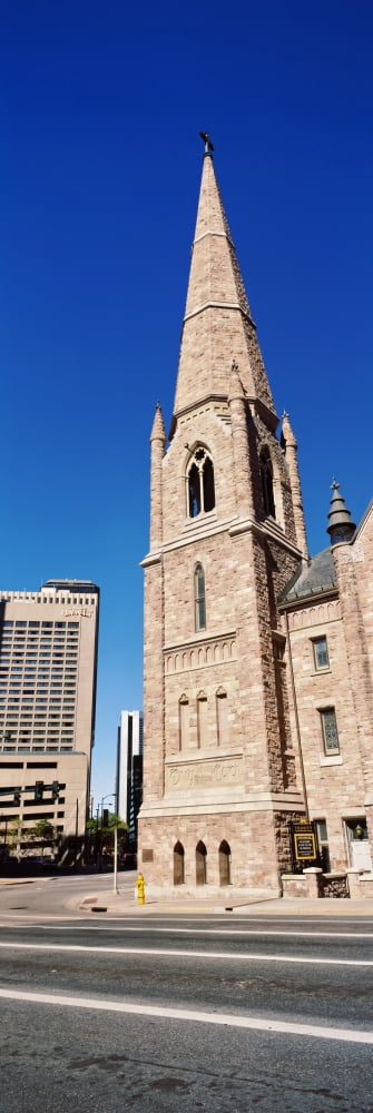 Church in the city Trinity United Methodist Church Denver Colorado USA Canvas Art - Panoramic Images (27 x 9)