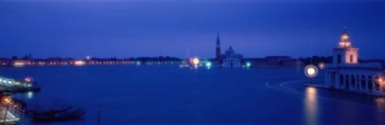 Church of San Giorgio Maggiore Venice Italy Canvas Art - Panoramic Images (36 x 12)