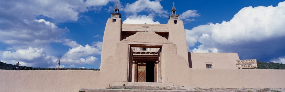 Church of San Jose de Garcia Las Trampas New Mexico Canvas Art - Panoramic Images (27 x 9)