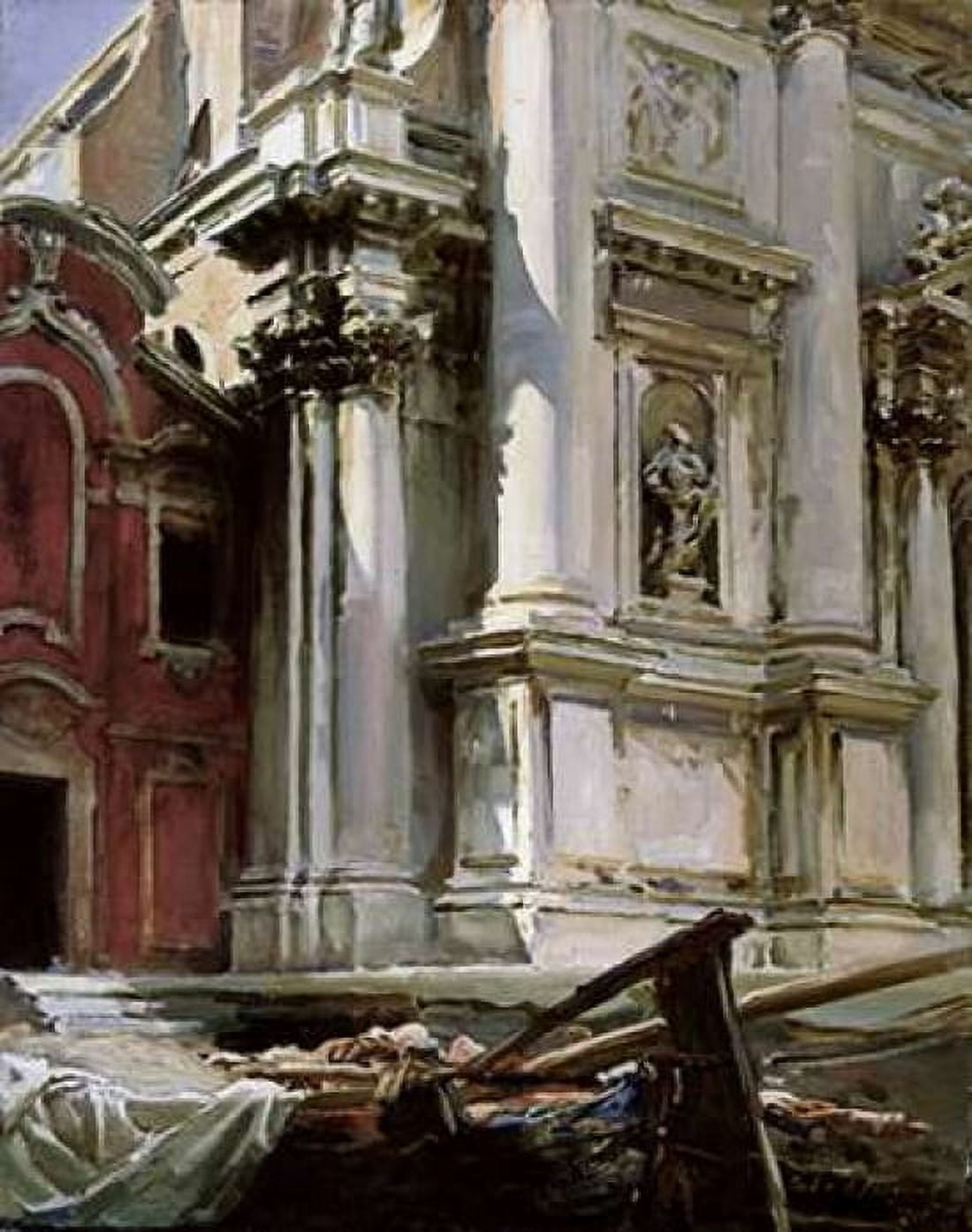 Church of San Stae Venice Canvas Art - John Singer Sargent (22 x 28)