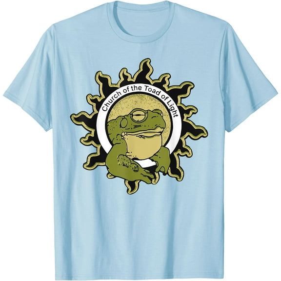Church of the Toad of Light Sonoran Desert Bufo Toad Shirt Unisex T-Shirt for Men Women Kids Toddler,Light Blue Color,Size 2XL