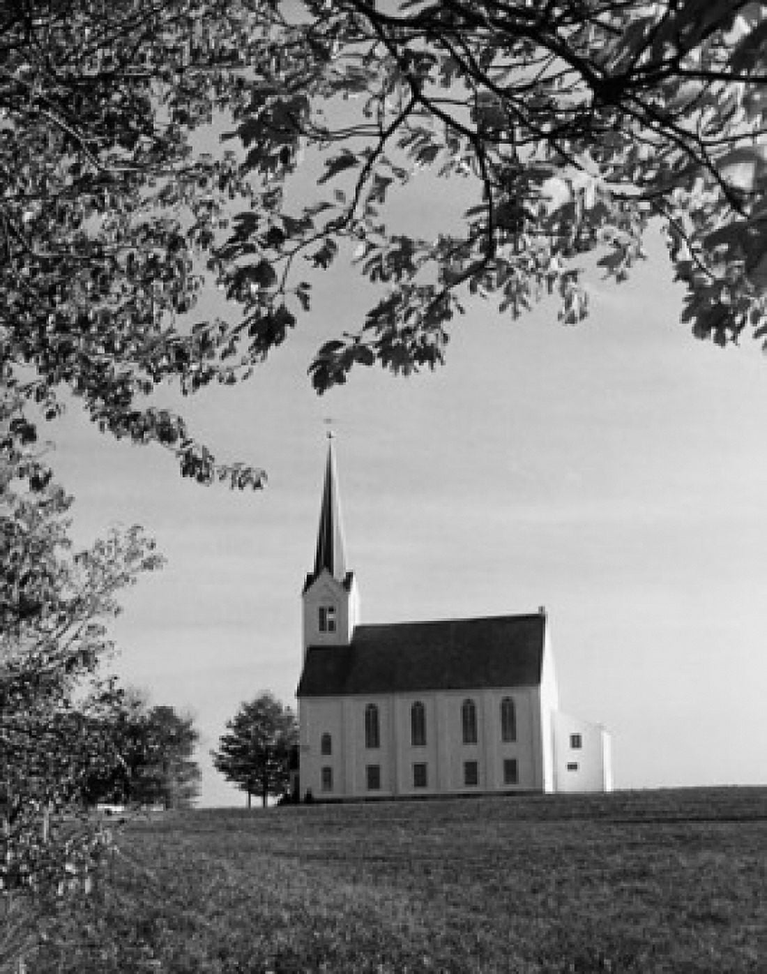 Church on a landscape Lutheran Reformed Church Chestnut Hill Limeport Pennsylvania USA Canvas Art - (18 x 24)