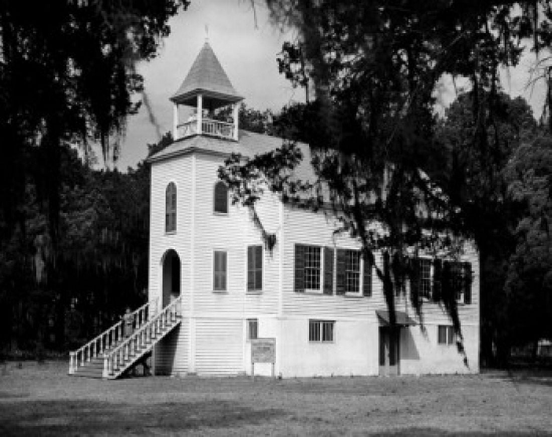 Church on a landscape Presbyterian Church St Marys Georgia USA Canvas Art - (24 x 36)