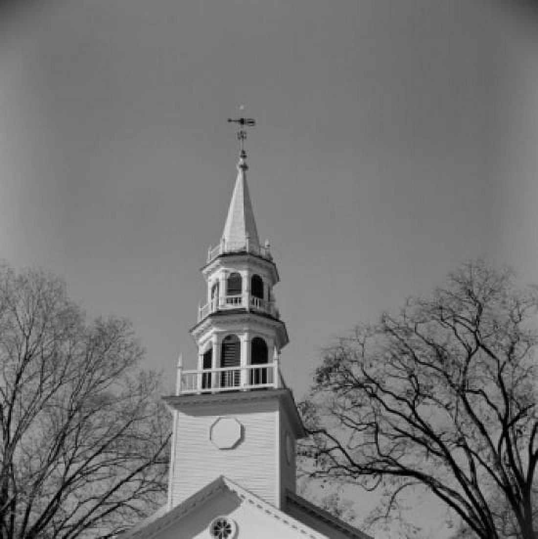Church tower against sky Canvas Art - (24 x 36)