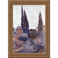 thumbnail image 1 of Church with Cypress 20x24 Gold Ornate Wood Framed Canvas Art by Maleas, Constantine, 1 of 2
