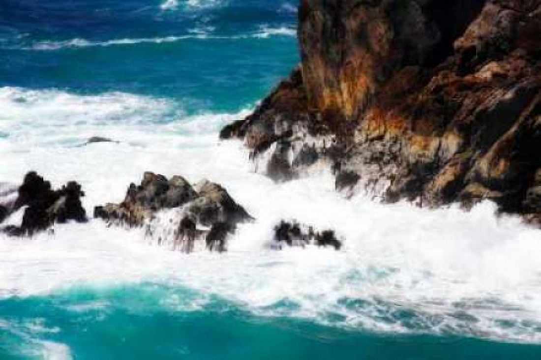 Churning Surf II Canvas Art - Alan Hausenflock (24 x 36)
